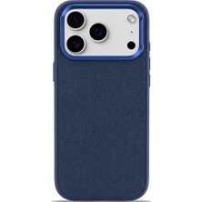 Piyasa Sepeti Aurum Vegan Leather Case Midnight Navy iPhone 17 Pro