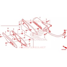 Honda Spacy Alpha 110 Egzoz Yeni Model Oem