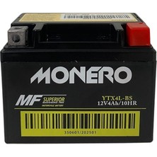 Monero YTX4L-BS Motosiklet Aküsü 12V 4AH