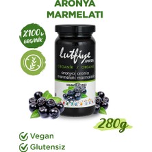 Lutfiye Organik Aronya Marmelatı 280 G – Rafine Şeker Ilavesiz, Üzüm Suyu Konsantresi ile Tatlandırılmış