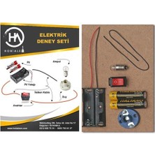 Hobialem Eğitici Elektrik Devresi Deney Seti 6 - 9 Yaş İçin Ahşap Pano ve Ampul ile