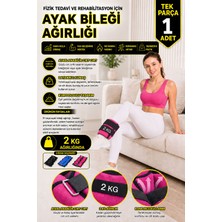 Spor Byfit 2 kg Fizik Tedavi Rehabilitasyon Kuvvet ve Güç Egzersizleri Için Kum Bilek Ağırlığı - Tek Parça