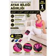 Spor Byfit 1,5 kg Fizik Tedavi Rehabilitasyon Kuvvet ve Güç Egzersizleri Için Kum Bilek Ağırlığı - Tek Parça