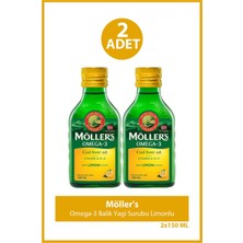 Möller's Omega-3 Balik Yagi Surubu Limonlu 150 ml 2 Adet