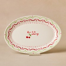 Karaca Cherry Time Kayık Tabak 25 cm