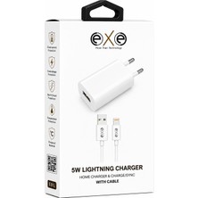 Exe E01L 5W Lightning Şarj Adaptörü Kablolu