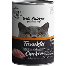 ‎Eco Natura Pet Eco Natura Pet Tavuklu Yetişkin Kedi Konservesi 400 gr Karışık Tatlı Premium Kalite Mama