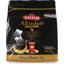 Çaykur Altınbaş Klasik Demlik Poşet Çay 400 gr Sade İçerik 80'li Paket