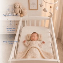 Babyjem Ayarlanabilir Düz Kafa Yastığı Somon Çiçek