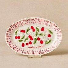 Karaca Cherry Time Kayık Tabak 20 cm