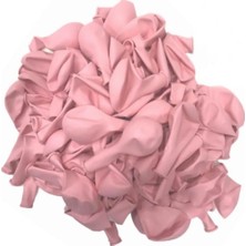 Patladı Gitti 12 Inç Makaron Pembe Balon 10 Adet Renkli Doğal Lateks Parti Malzemesi