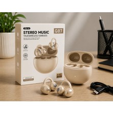 Exonix Q87 Kulakiçi Bluetooth Kulaklık Klipsli Kablosuz Kulaklık - Açık Tasarım, Bluetooth