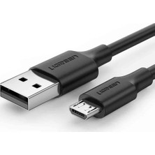 UGREEN Micro USB Data ve Şarj Kablosu 0,5 Metre Siyah Dayanıklı Tasarım ve Yüksek Veri Transfer Hızı