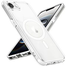 Lims Store Newface Apple iPhone 16E Kılıf Magneticsafe Şeffaf Silikon - Şeffaf