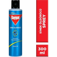 Baygon Sineksavar 300 ml Yüksek Etkili Sinek Öldürücü Sprey ile Sivrisi ve Karasinekler İçin
