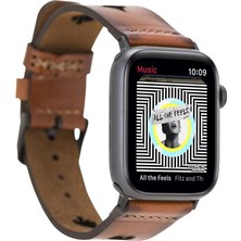 Hace Bazaar Apple Watch Uyumlu Deri Kordon 42-44-45MM Avesta RST2EF