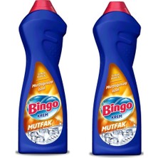 Bingo Krem Mutfak Limon Kokulu 750 ml x 2'li Set Çok Amaçlı Temizlik Ürünü