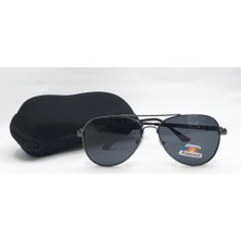 Erkek Güneş Gözlüğü 3025 Polarize Lens Füme Cam Metalik Çerçeve Hafif Tasarım
