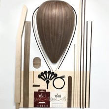 Telli Çalgı Yapım Yaratıcı Enstrüman Sanatı Cura Demonte Set Oyma Dut - 40 cm