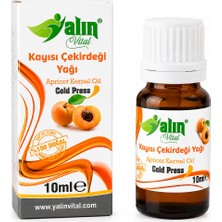 Yalın Vital Kayısı Çekirdeği Yağı 10 ml | %100 Saf ve Doğal Soğuk Sıkım ( Cam Damlalık Hediyeli )
