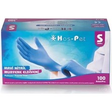 Has-Pet Nitril Mavi Eldiven Small 100'LÜ*1 Paket