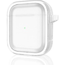Lims Store Movenchy Apple Airpods 4 (4.nesil) Shiny Şeffaf Kılıf - Beyaz