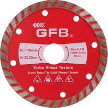 Gfb 180 Turbo Elmas Mermer-Granit Kesici
