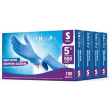 Has-Pet Nitril Mavi Eldiven Small 100'LÜ*5 'li Paket