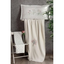 Pupilla Collection Paradise 4 Parça Nakışlı Pike Takımı - Ekru
