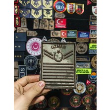 Çukurova Ütü Çöl Desenli Jandarma Uzman Çavuş 8 Kademeli 12 cm x 9 cm Nakış Rütbe