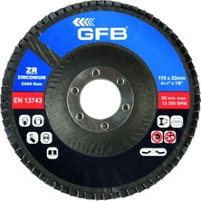 Gfb Zirkon.flap Disk Zımpara 115X120 Kum-Mavi