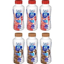 İçim Içim Fit Protein Çilekli ve Kahveli Süt 400 ml 6 Lı Karma Paket