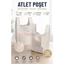 Kırık Beyaz Poşet Büyük Boy 1 kg Hışır Atlet Poşet Market Manav Poşeti Çöp Poşeti