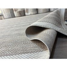 Halımark Sisal Halı Doğal Dokulu Hasır Görünümlü Kaymaz Taban Bohem Salon Oturma Odası HALISI79265-071)