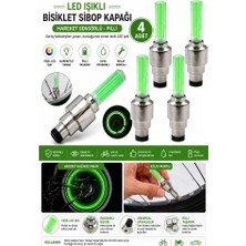 Artlantis Işıklı Sibop Kapağı 4 Lü 1 Paket Fotosel Haraket Sensörlü LED Işık Bisiklet Araba Motor Tekerlek Lastik