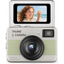 Beemen 48MP 4K Mini Dijital Fotoğraf Makinesi | 2.4'' Döner Selfie Ekranı | Otomatik Odaklama | LED Flaş | Şarj Edilebilir | Çocuk ve Başlangıç Seviyesi Kamera