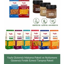 Yayla Glutensiz Makarna Paketi ve Nuttymore Glutensiz Fındık Ezmesi Tanışma Paketi