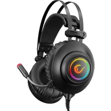 Rm-K1 Pulsar Siyah USB 7.1 Surround+Titreşim Rgb Işık Efektli Gaming Oyuncu Mikrofonlu Kulaklık