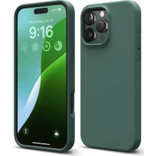 Lims Store Newface Apple iPhone 16 Pro Max Kılıf First Silikon - Koyu Yeşil