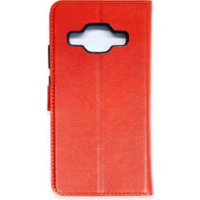 Lims Store Newface Samsung Galaxy J5 Trend S Plus Kapaklı Kılıf - Kırmızı