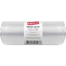 Endüstriyel Mini Şeffaf Çöp Torbası 40’lı 40X50 Cm, Yırtılmaya Dayanıklı & Sızdırmaz Küçük Boy Çöp Poşeti, Çift Katlı, Geri Dönüştürülebilir, Mutfak, Ofis, Ev Atıkları Için
