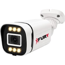 Fury 5mp Lens 1080P 6 Warm LED Renkli Gece Görüşlü IP66 Dış Mekan Geniş Açılı Güvenlik Kamerası
