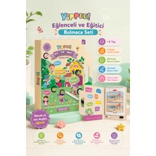 YİPPEE Bul-Sor-Anlat Meraklı Dahi – 3 Seviyeli Eğitici Bulmaca Oyunu + Silinebilir Kalem