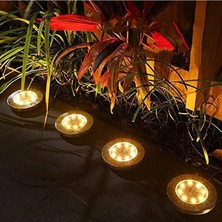 Larskas Güneş Enerjili 8 Led'li Bahçe Aydınlatma, 3 W Güç