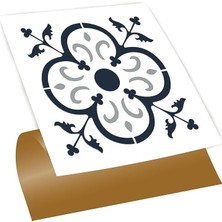 Kendinden Yapışkanlı Fayans Kaplama, Fayans Çıkartması, Duvar Zemin Kaplama Solo Fas Desenli Pvc Karo 30X30 cm (11 Adet / 1 M²)