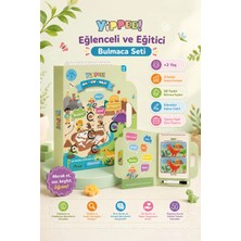 YİPPEE Bul-Sor-Anlat Meraklı Dinazor – 3 Seviyeli Eğitici Bulmaca Oyunu + Silinebilir Kalem