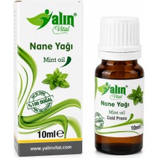 Yalın Vital Nane Yağı 10 ml | %100 Saf ve Doğal (Damlalık Hediyeli)