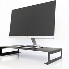 Larskas Metal Monitör Standı - Siyah - Monitör Yükseltici - Laptop Standı - Organizer - SMS1BL