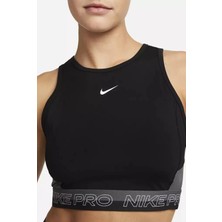 Nike Pro Dri Fit Cropped Training Womens Tank Top Kadın Antreman Atleti Siyah