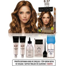 Sea Color Set Saç Boyası 8.37 Sahra 2 Li +Pratik Boya Kabı